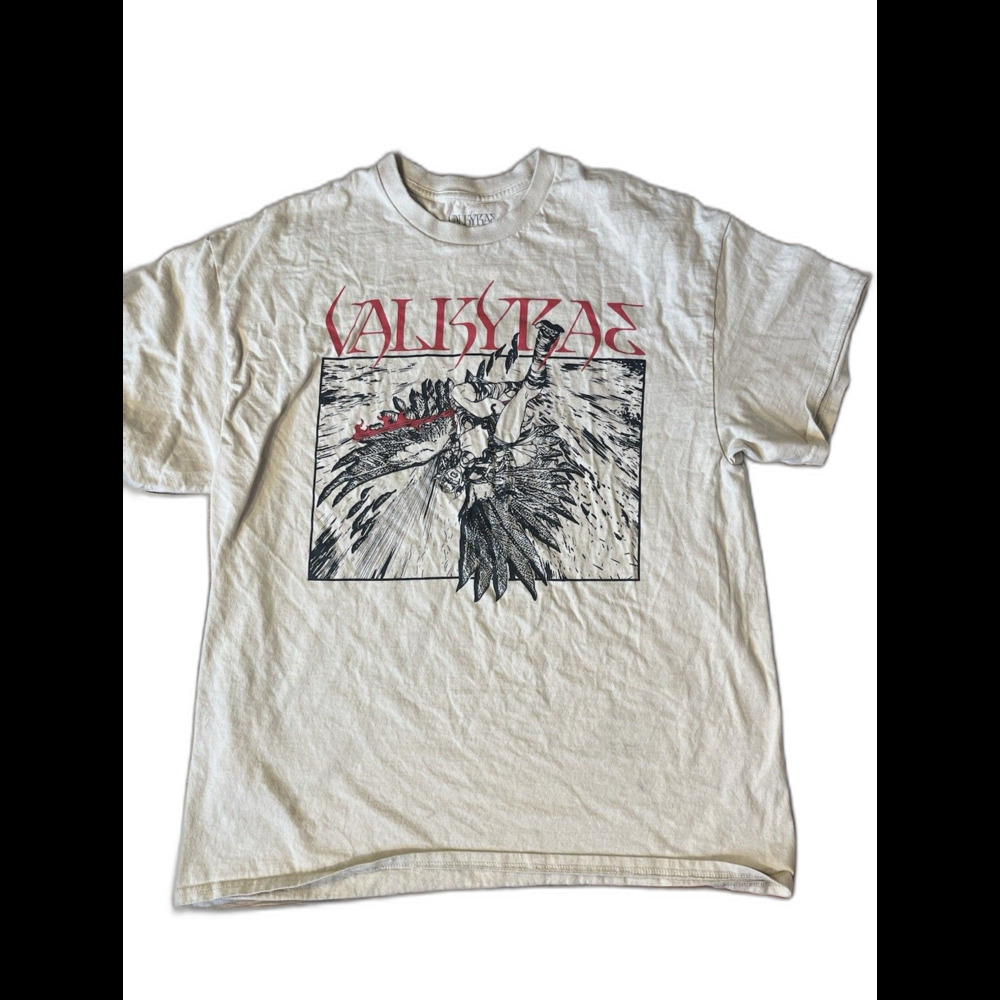 Berserk Anime T Shirt Mens XL Graphic Guts Manga Kentaro Miura Beige Streetwear